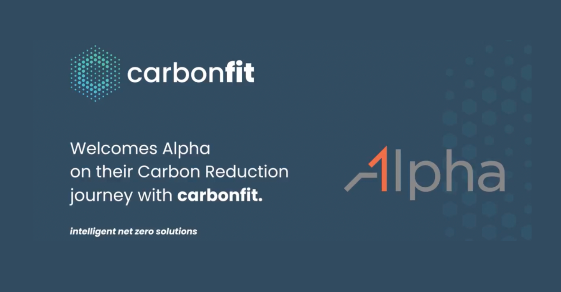 Main Image for Alpha partners with Carbonfit to achieve Net Zero status insight